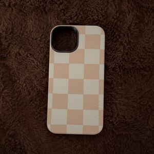 Casely Pink and White Checkered Phone Case